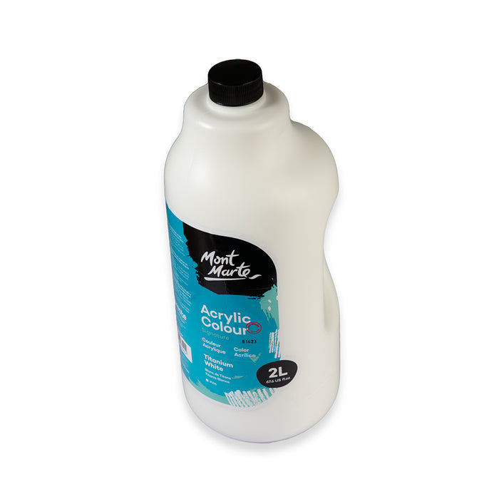 Acrylic Colour Paint Signature 2L (67.6 US fl.oz) Bottle – Titanium White