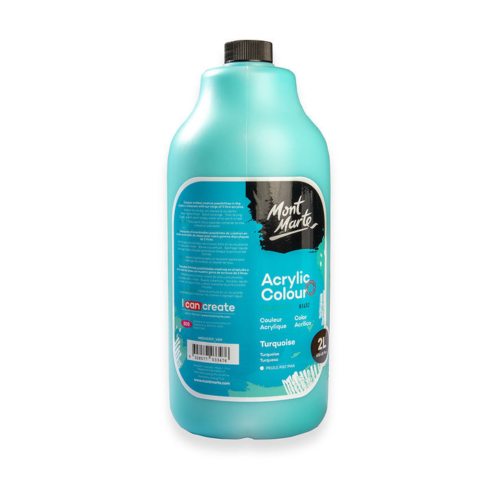 Acrylic Colour Paint Signature 2L (67.6 US fl.oz) Bottle – Turquoise
