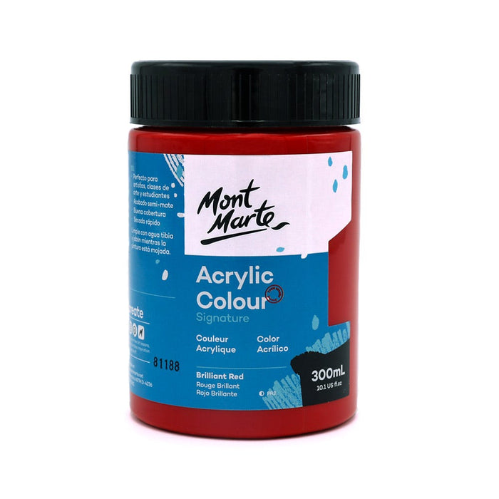 Acrylic Colour Paint Signature 300ml (10.1 US fl.oz) - Brilliant Red