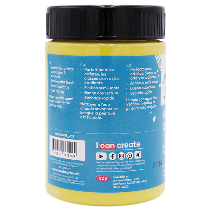 Acrylic Colour Paint Signature 300ml (10.1 US fl.oz) - Lemon Yellow