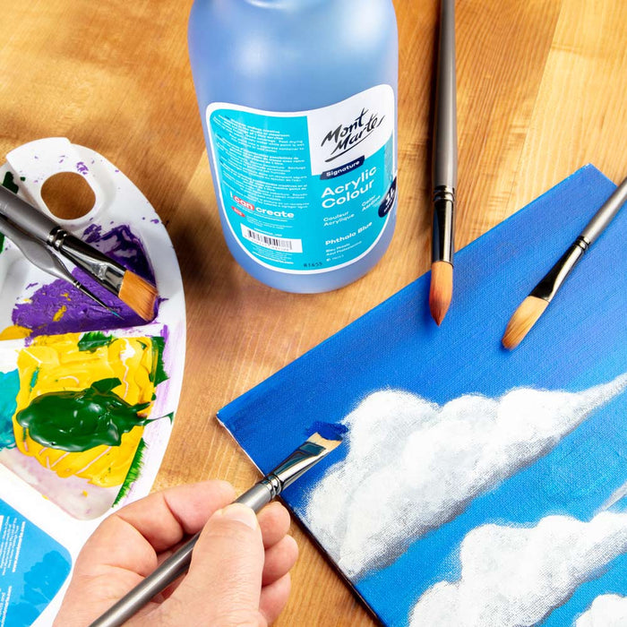 Acrylic Colour Signature 1L (33.8 US fl.oz) Bottle - Phthalo Blue