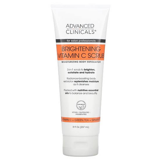 ADVANCED CLINICALS Brightening Vitamin C Scrub سكراب مقشر للجسم بالفيتامين سي