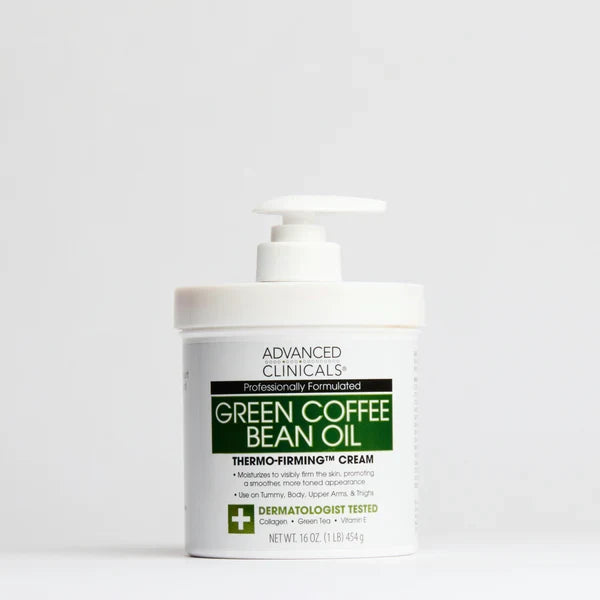 ADVANCED CLINICALS Green Coffee Bean Oil Anti-Cellulite Slimming Cream المرطب العملاق بحبوب القهوة الخضراء من ادفانسد كلينيكالز