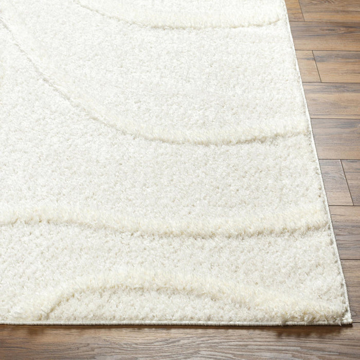 Ailey Machine-Woven Rug Beige / White