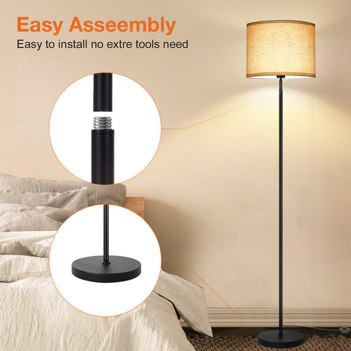 Alexxes 63'' Traditional Floor Lamp with Remote Control