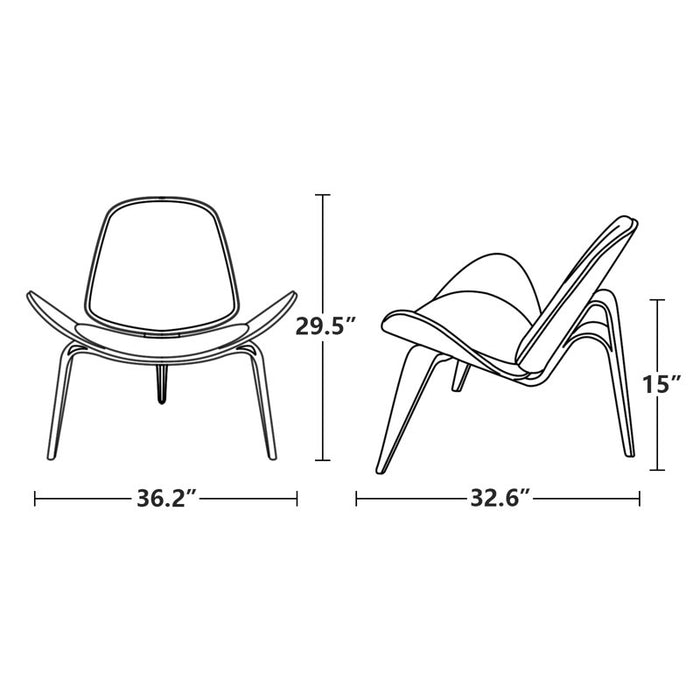 Almodovar Chaise Longue Chair Black
