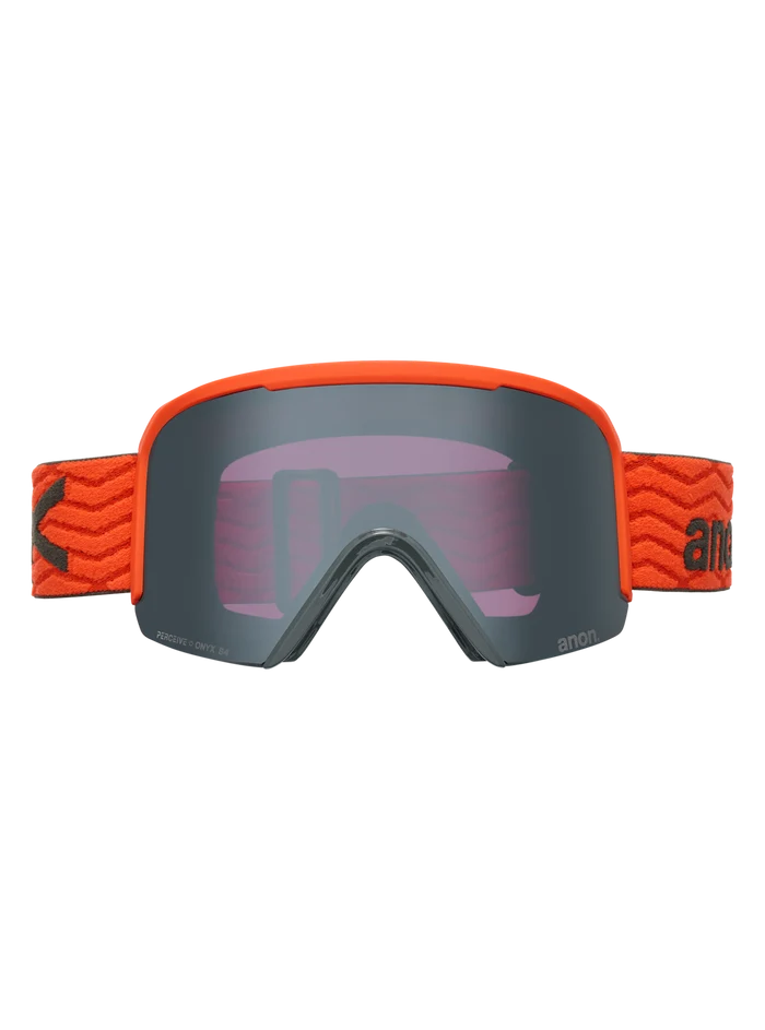 Product image of Anon Nesa Goggles + Bonus Lens + MFI® Face Mask[Variant:Frame: Fiesta Red, Lens: Perceive Sunny Onyx (6% / S4), Spare Lens: Perceive Cloudy Burst (59% / S1)]