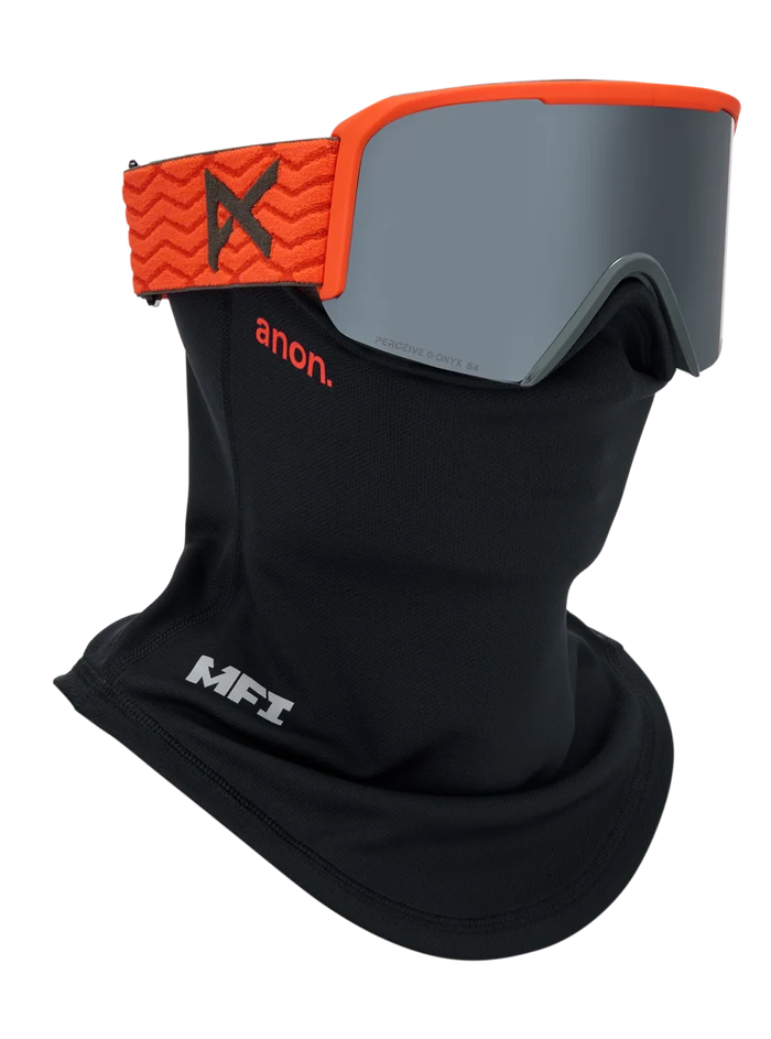 Product image of Anon Nesa Goggles + Bonus Lens + MFI® Face Mask[Variant:Frame: Fiesta Red, Lens: Perceive Sunny Onyx (6% / S4), Spare Lens: Perceive Cloudy Burst (59% / S1)]