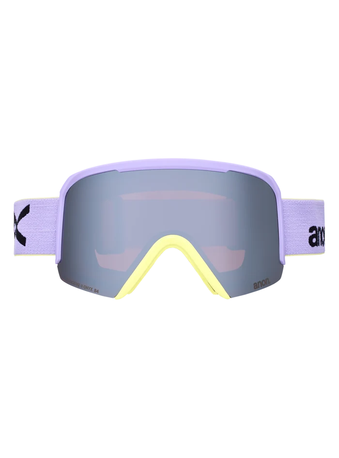 Product image of Anon Nesa S Goggles + Bonus Lens + MFI® Face Mask[Variant:Frame: Hyper Lilac, Lens: Perceive Sunny Onyx (6% / S4), Spare Lens: Perceive Cloudy Burst (59% / S1)]