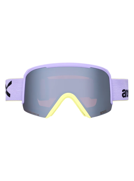 Product image of Anon Nesa S Goggles + Bonus Lens + MFI® Face Mask[Variant:Frame: Hyper Lilac, Lens: Perceive Sunny Onyx (6% / S4), Spare Lens: Perceive Cloudy Burst (59% / S1)]