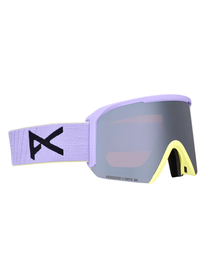 Product image of Anon Nesa S Goggles + Bonus Lens + MFI® Face Mask[Variant:Frame: Hyper Lilac, Lens: Perceive Sunny Onyx (6% / S4), Spare Lens: Perceive Cloudy Burst (59% / S1)]