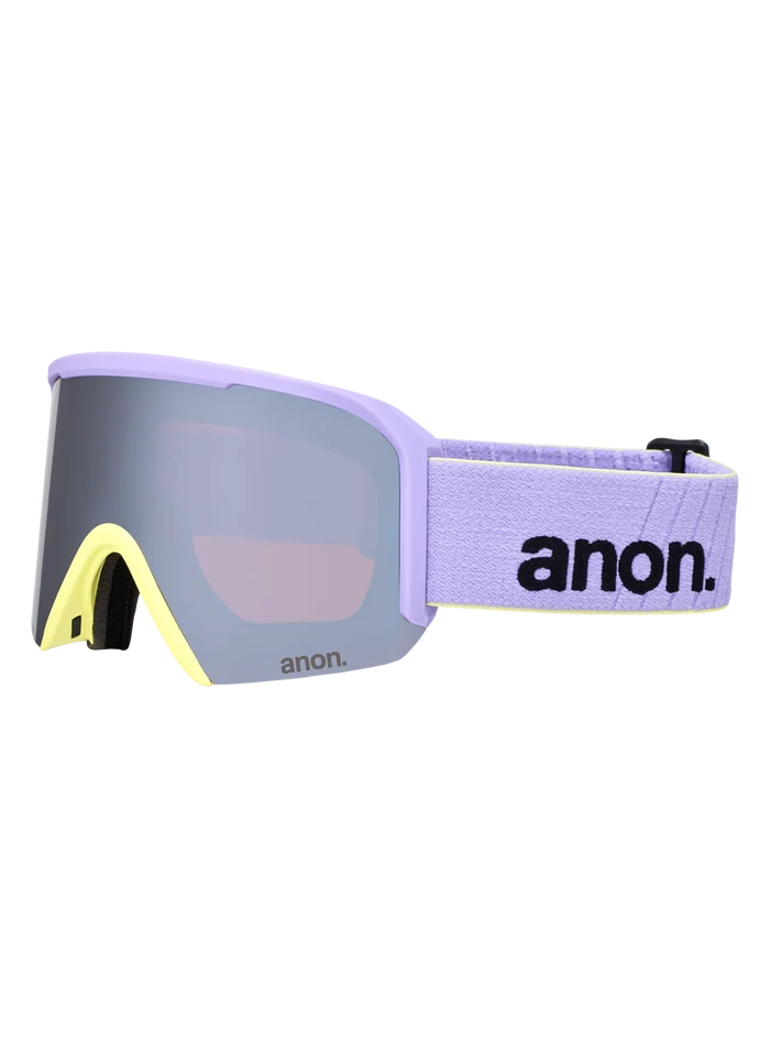 Product image of Anon Nesa S Goggles + Bonus Lens + MFI® Face Mask[Variant:Frame: Hyper Lilac, Lens: Perceive Sunny Onyx (6% / S4), Spare Lens: Perceive Cloudy Burst (59% / S1)]