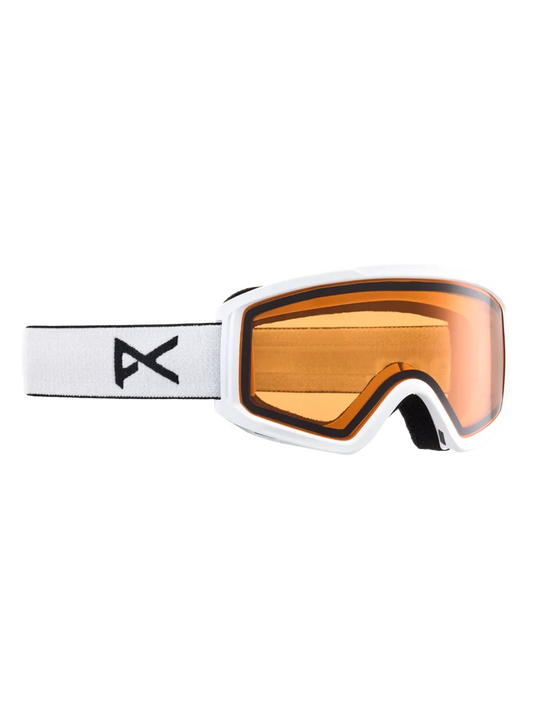 Product image of Anon Tracker 2.0 Low Bridge Fit Goggles[Variant:Frame: White, Lens: Amber (55% / S1)]