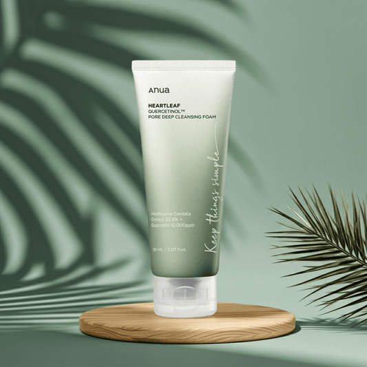 Anua HEARTLEAF QUERCETINOL PORE DEEP CLEANSING FOAM 150ML - Komiko Beauty