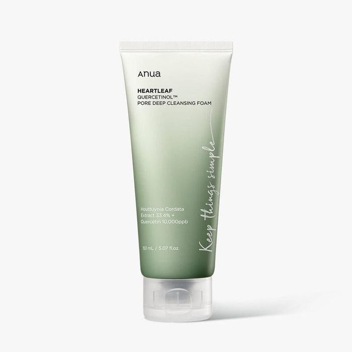 Anua HEARTLEAF QUERCETINOL PORE DEEP CLEANSING FOAM 150ML - Komiko Beauty