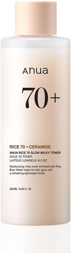 Anua RICE 70 GLOW MILKY TONER 250ml - Komiko Beauty