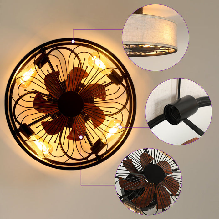 Ceiling light fixture with decorative design, close-up details, and lighting effect.