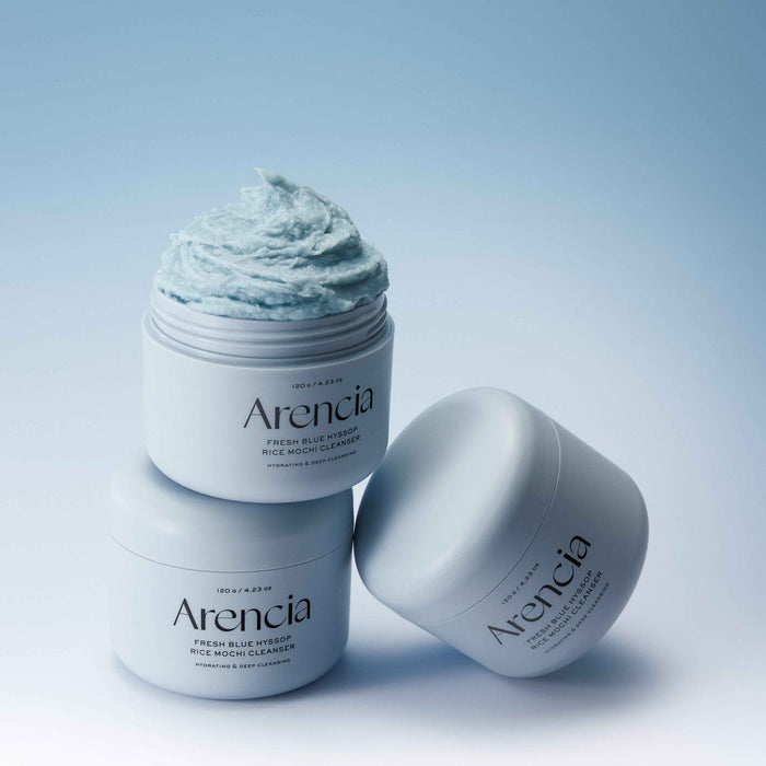 Arencia Fresh Blue Hyssop Rice Mochi Cleanser 120g | GlamTouch UK