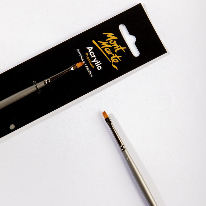 Artist Acrylic Brush Premium Taklon Angle 2