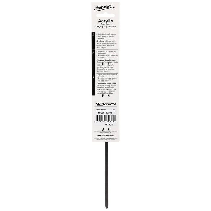 Artist Brush Premium Taklon Round 10