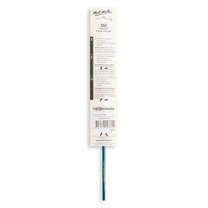 Artist Oil Brush Premium Chungking Flat 2