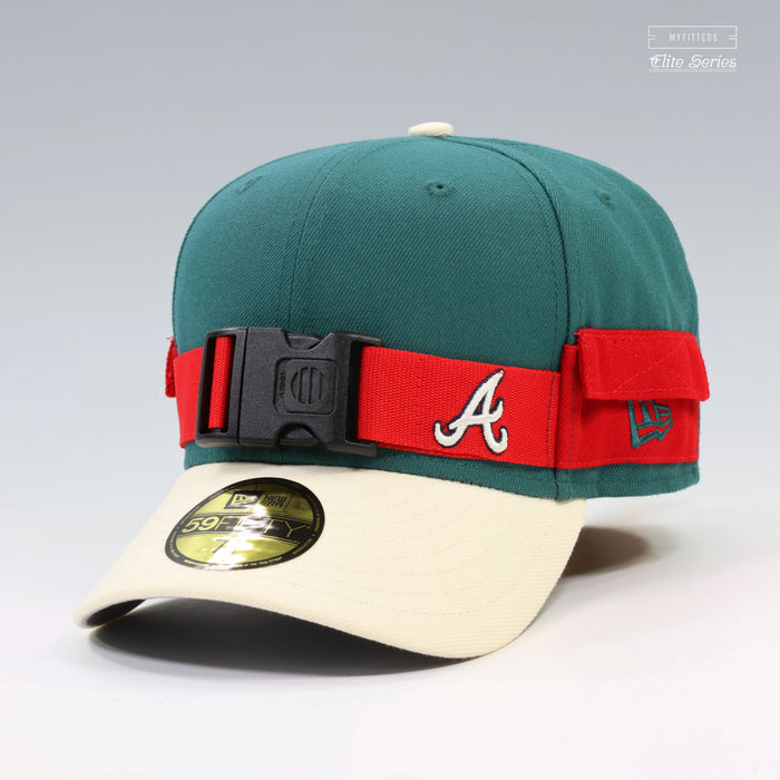 ATLANTA BRAVES MY HERO ACADEMIA DEKU'S COSTUME INSPIRED ELITE SERIES NEW ERA HAT