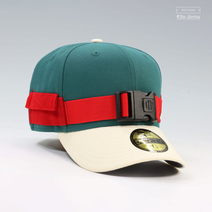 ATLANTA BRAVES MY HERO ACADEMIA DEKU'S COSTUME INSPIRED ELITE SERIES NEW ERA HAT