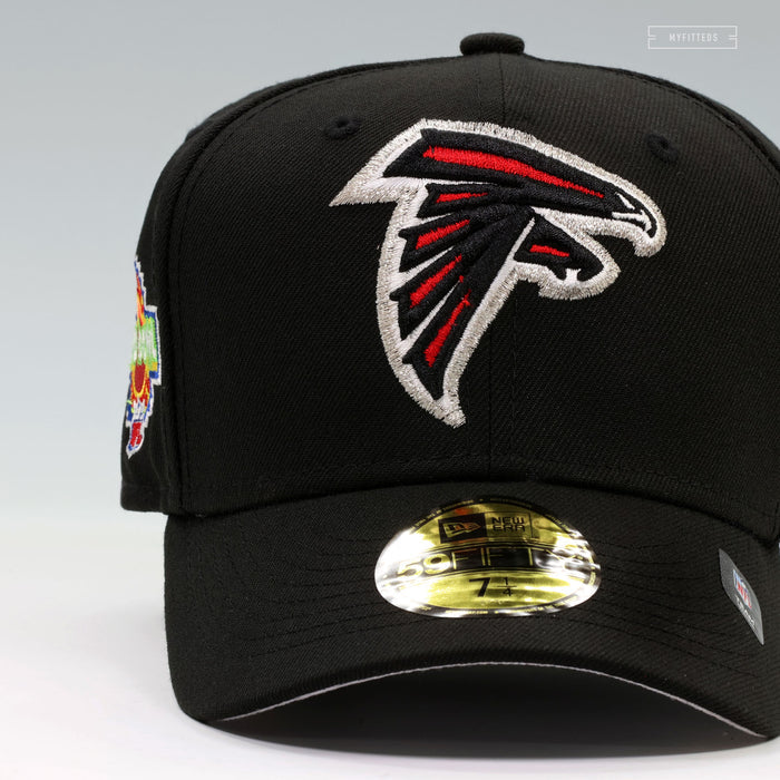ATLANTA FALCONS NFL 1994 PRO BOWL JET BLACK PRIMARY NEW ERA FITTED CAP