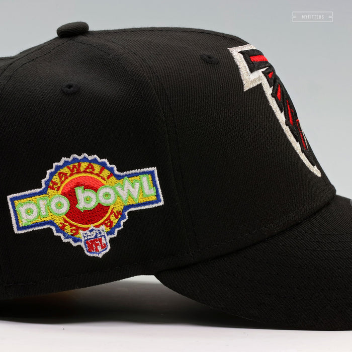 ATLANTA FALCONS NFL 1994 PRO BOWL JET BLACK PRIMARY NEW ERA FITTED CAP