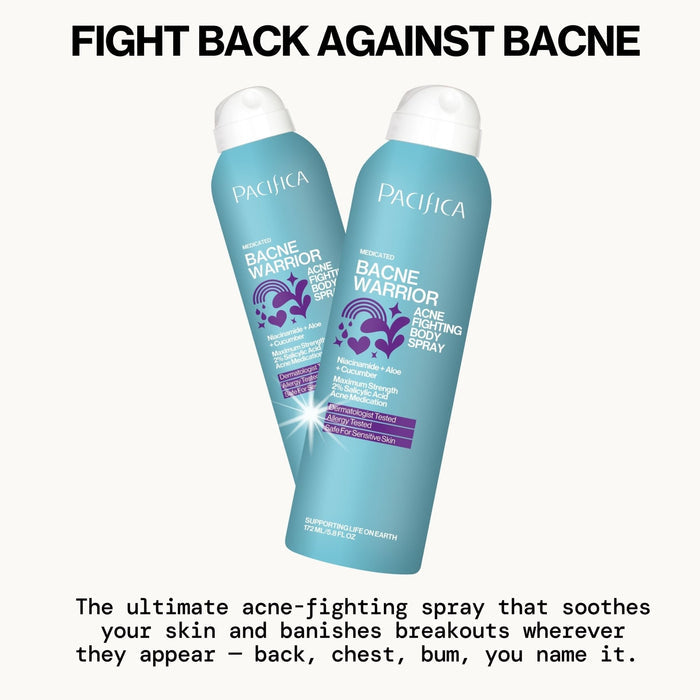 Bacne Warrior Acne Fighting Body Spray - Pacifica