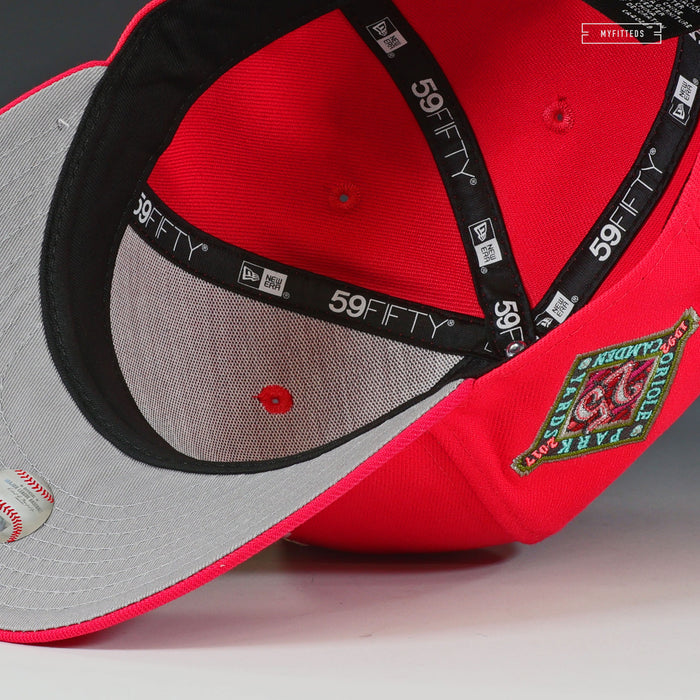 BALTIMORE ORIOLES CAMDEN YARDS 25TH ANNIVERSARY ARTEMIS FOWL, OPAL DECEPTION NEW ERA HAT