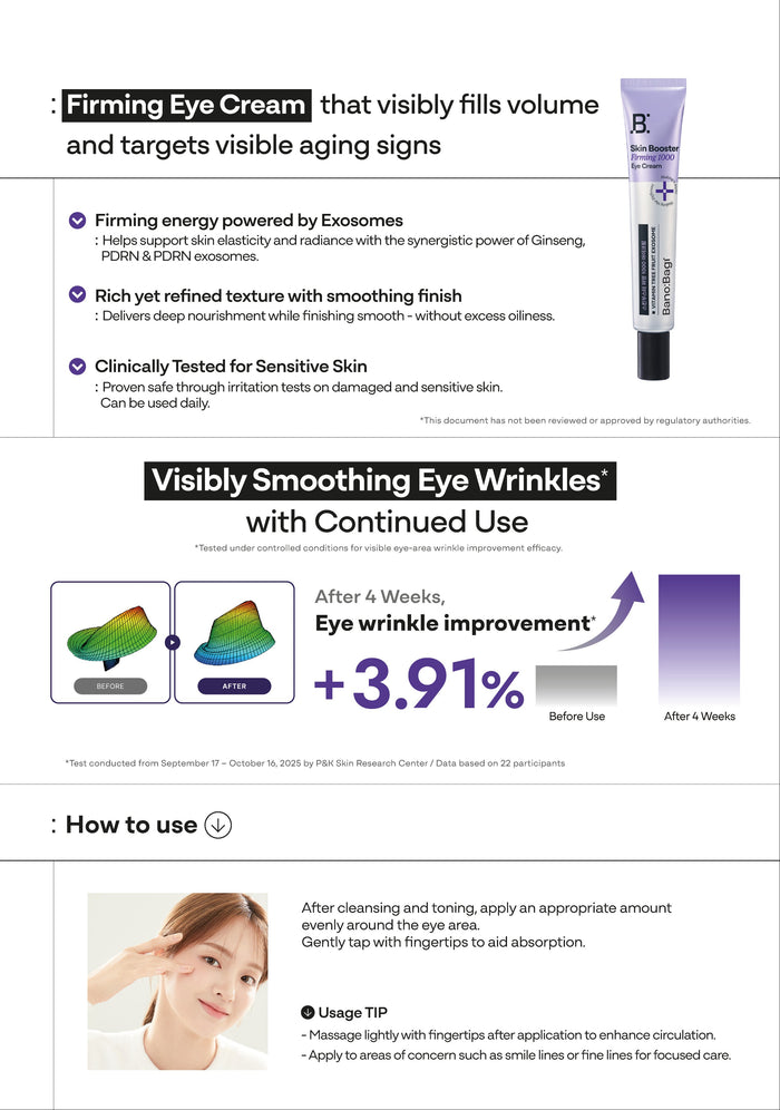 Banobagi PDRN Skin Booster Firming 1000 Eye Cream 20ml | GlamTouch UK