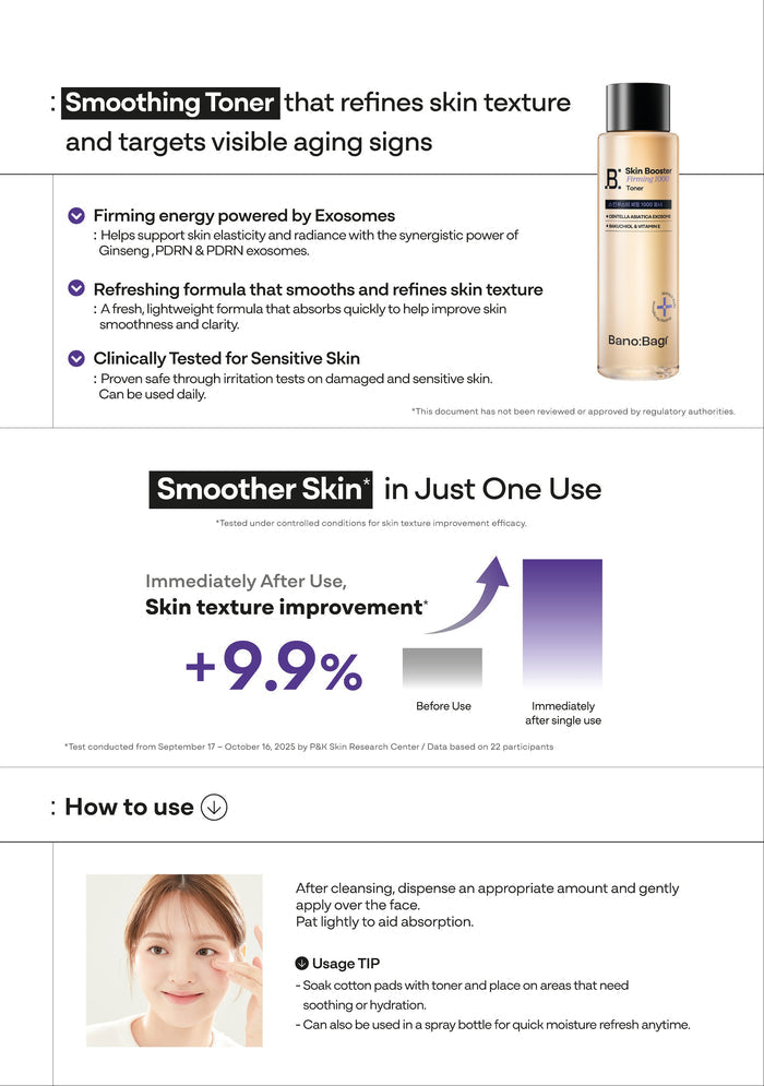 Banobagi PDRN Skin Booster Firming 1000 Toner 150ml | GlamTouch UK