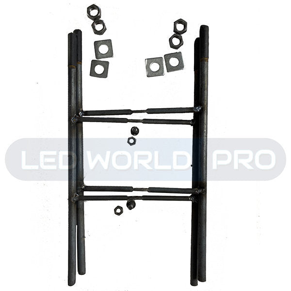 Base de fondation entraxe latéral 200MM pour mât (Mât STANDARD V1 EVO / V2 EVO / V3 EVO / V4 EVO)