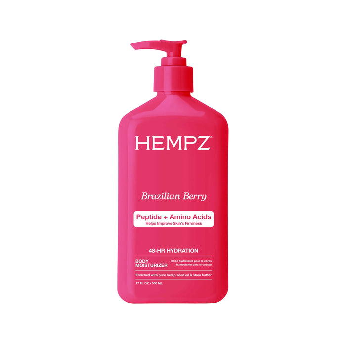 Beauty Actives Brazilian Berry Moisturizing Body Lotion with Peptides + Amino Acids Hempz