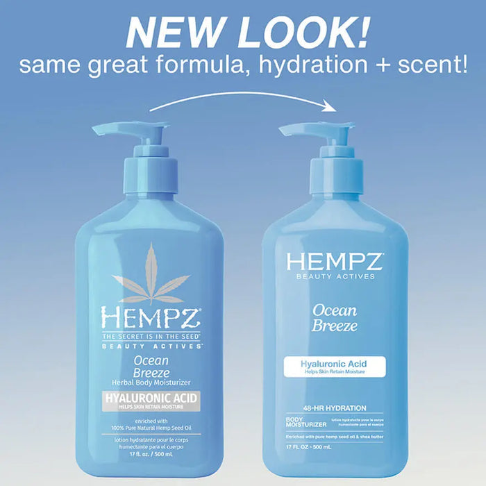 Beauty Actives Ocean Breeze Moisturizing Body Lotion with Hyaluronic Acid Hempz
