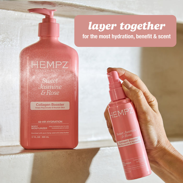 Beauty Actives Sweet Jasmine & Rose Moisturizing Body Lotion with Collagen Booster