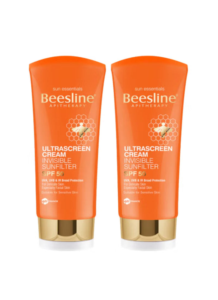 Beesline Ultrascreen cream invisible sunfilter spf 50+ (1+1 free) Promo Pack