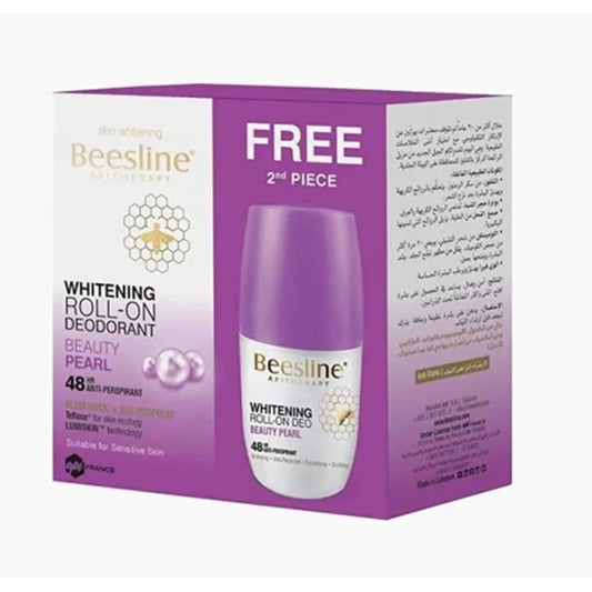 Beesline Whitening Roll-On Deodorant Beauty Pearl - Promo Pack (1+1)