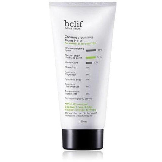 Belif Creamy cleansing foam moist 160 ml - Komiko Beauty