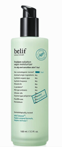 Belif Problem solution vegan moisturizer 100ml - Komiko Beauty
