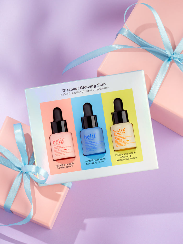 Belif Super Drops - Discover Glowing Skin Serum Mini Kit | GlamTouch UK