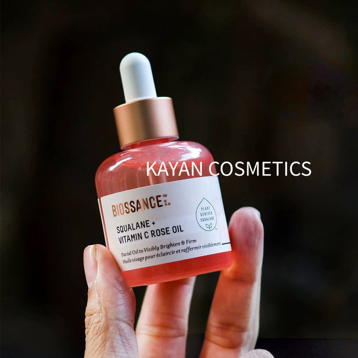 biossance 玫瑰油vc角鯊烷保濕滋潤抗氧化精華油30ml BIOSSANCE Squalane + Vitamin C Rose Oil