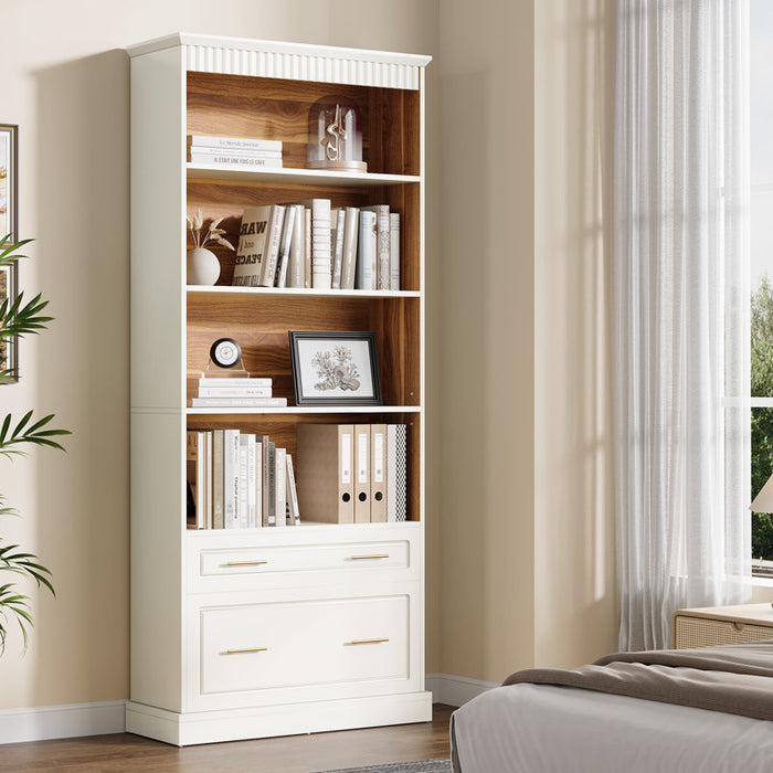 Bookcase With Filing Drawers