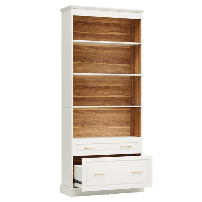 Bookcase With Filing Drawers