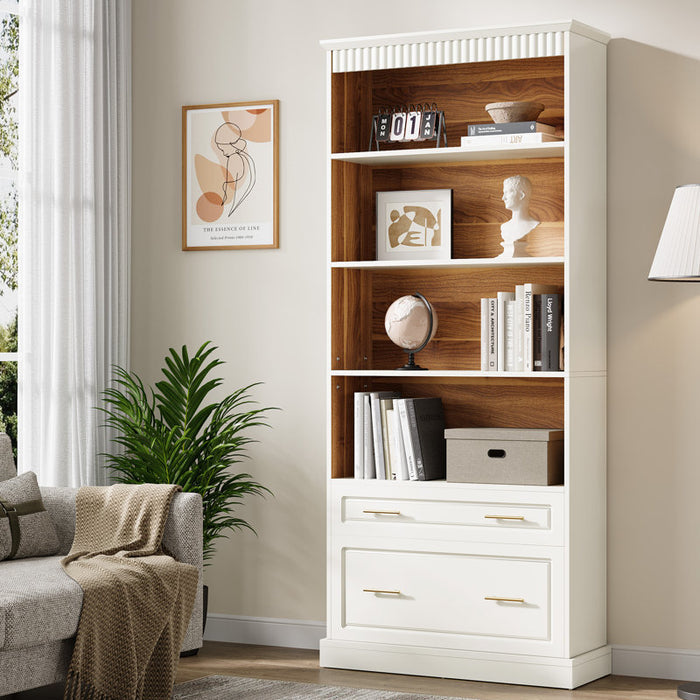 Bookcase With Filing Drawers