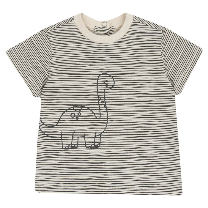 Boys Beige Animal Printed T-shirt