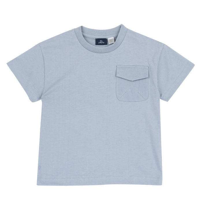 Boys Blue and Red Round Neck T-shirt