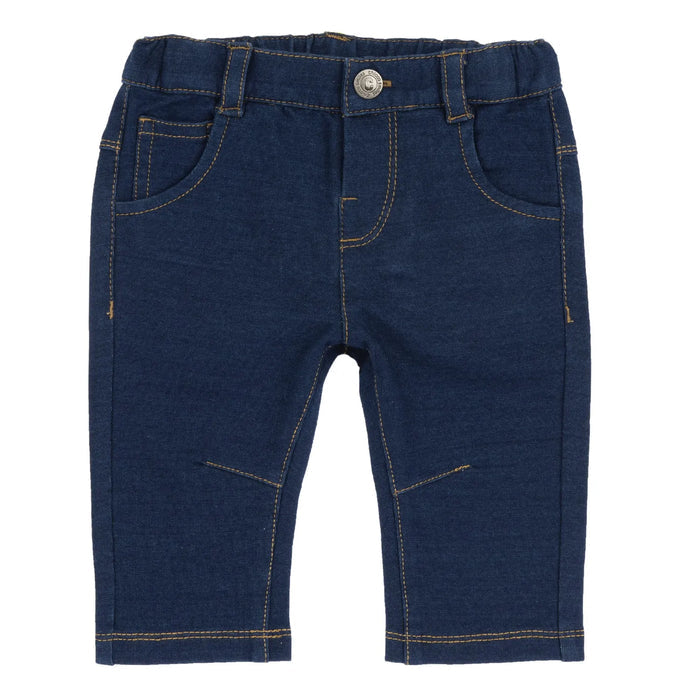 Boys Blue Solid Denim Jeans