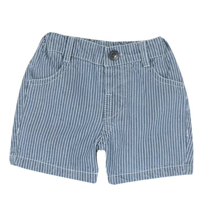 Boys Blue Striped Shorts